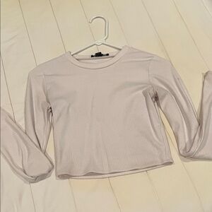 Women's Cream Long Sleeve Top